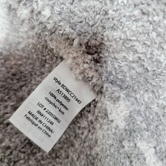 Barefoot Dreams Cozychic Geometric 3/4 Sleeve Oversized Open Cardigan Size Small - Picture 6 of 12